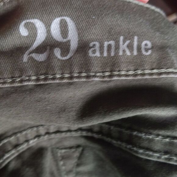 J. Crew Toothpick olive green khaki skinny ankle pants 29 - Picture 10 of 10